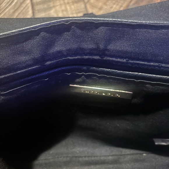 Anthropologie Street Level Black Faux Leather Crossbody Bag with Tassel Detail. - Picture 8 of 12